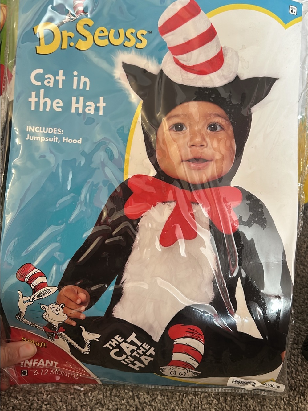 Dr. Seuss Cat in the Hat Infant Costume – Black, White & Red